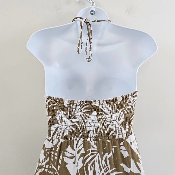 Tommy Bahama Maxi Dress Smocked Halter Hawaiian Floral Print Flowy Size SP - Picture 5 of 16